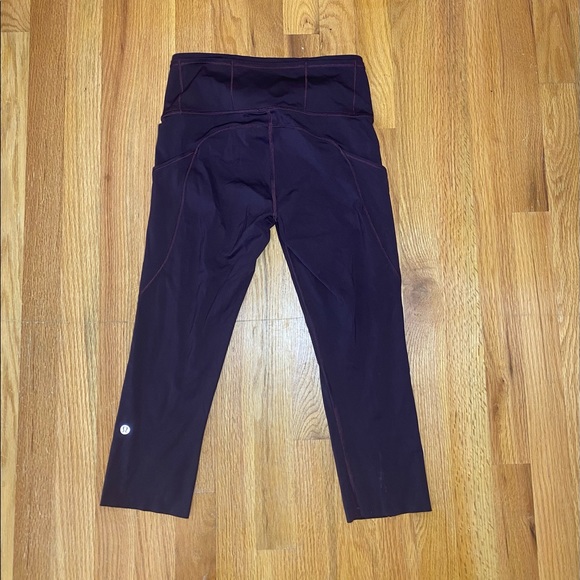 Lululemon Fast & Free *Reflective* Crop 19” - Dark Adobe/Pelt - Picture 10 of 14